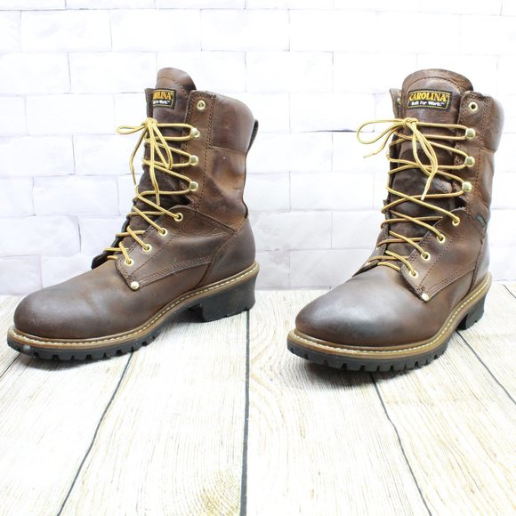 CAROLINA Steel Toe Logger Work Boots 11.5 D - Picture 2 of 9